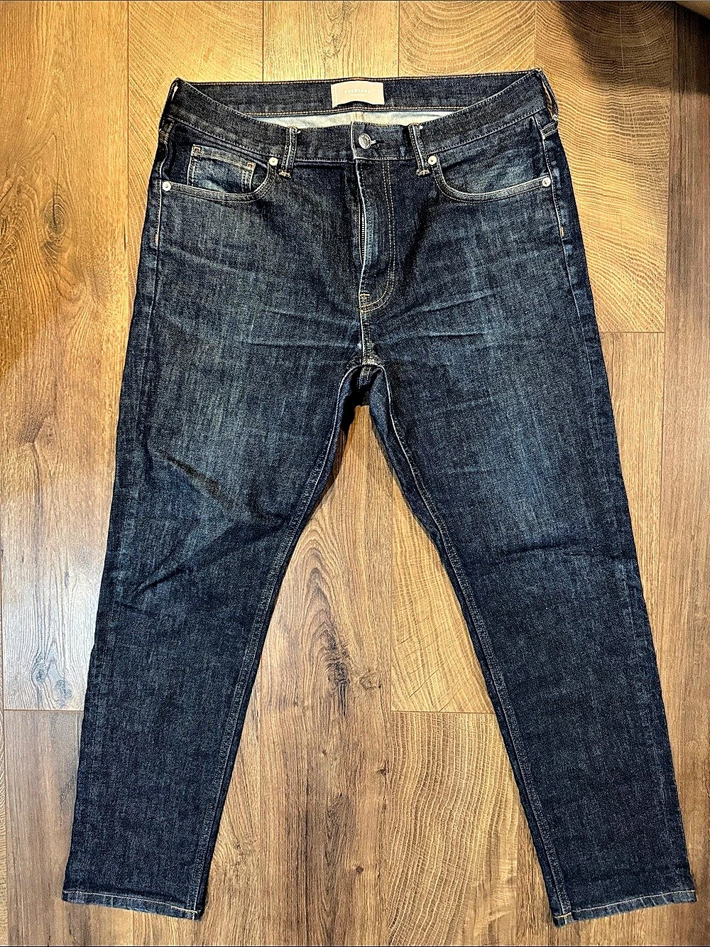 Everlane The Athletic Fit Straight Leg Jeans Waist 33 x 30 in Blue